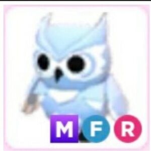 Mega Neon Fly Ride Snow Owl in Adopt Me Roblox